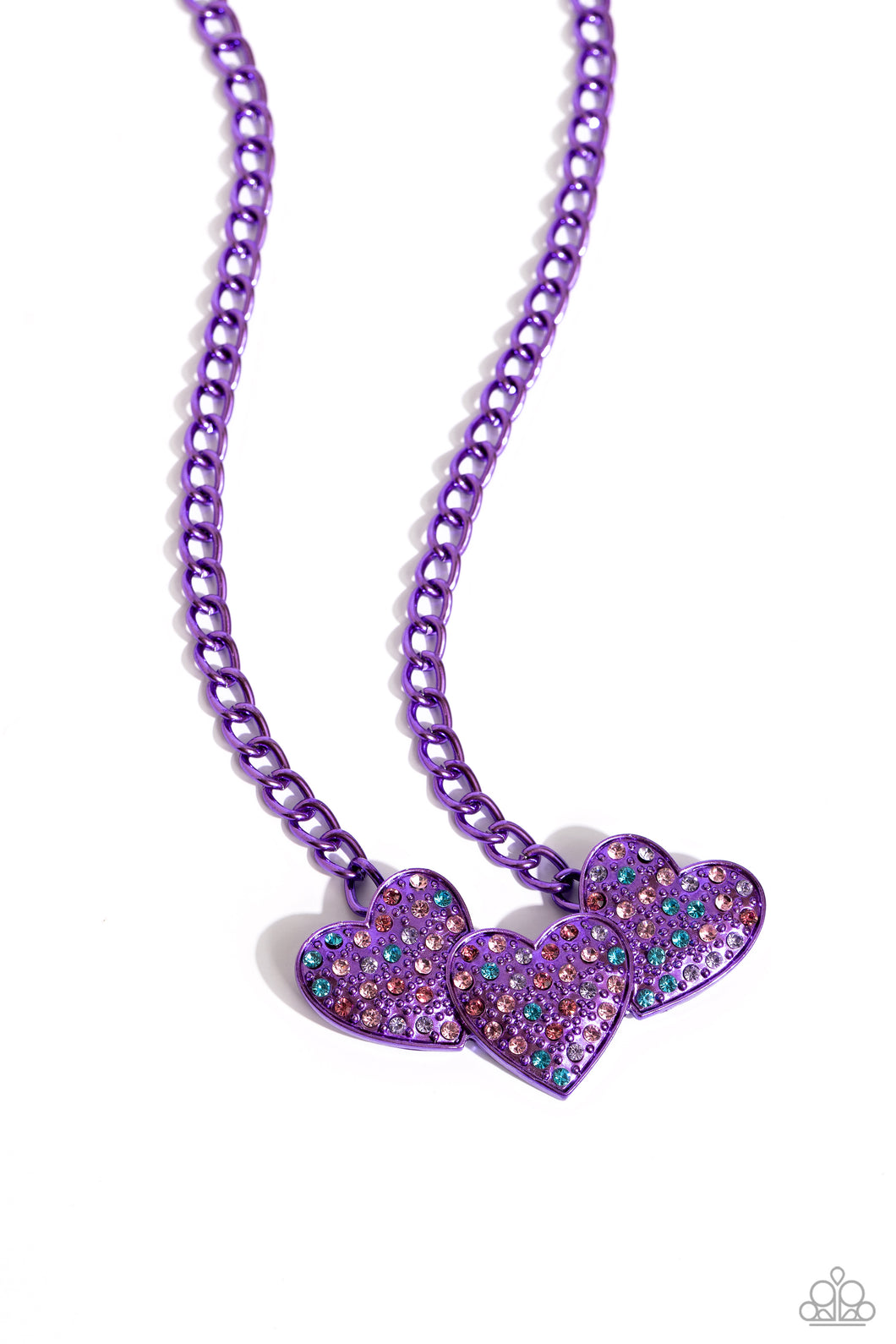 Low-Key Lovestruck - Purple Paparazzi Necklace