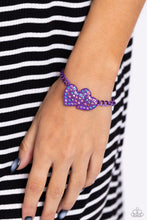 Load image into Gallery viewer, Lovestruck Lineup - Purple  Paparazzi Bracelet
