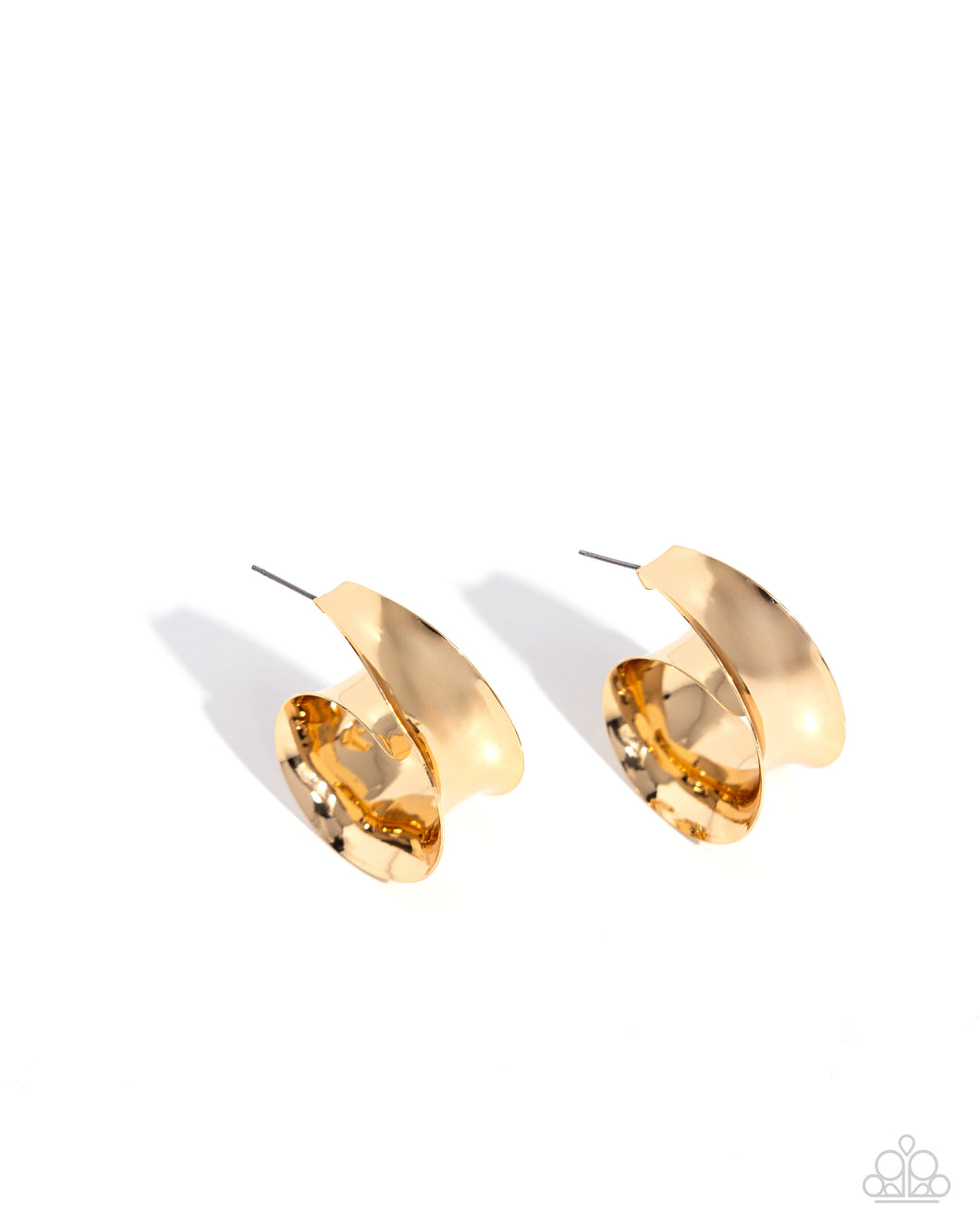 Curly Cadence - Gold Earrings