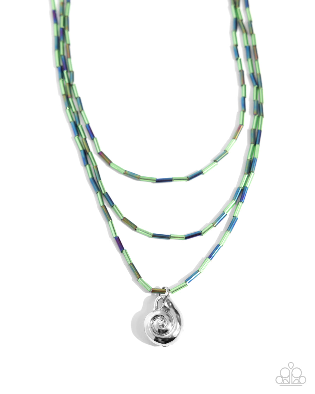 Spiral Safari - Green Paparazzi Necklace