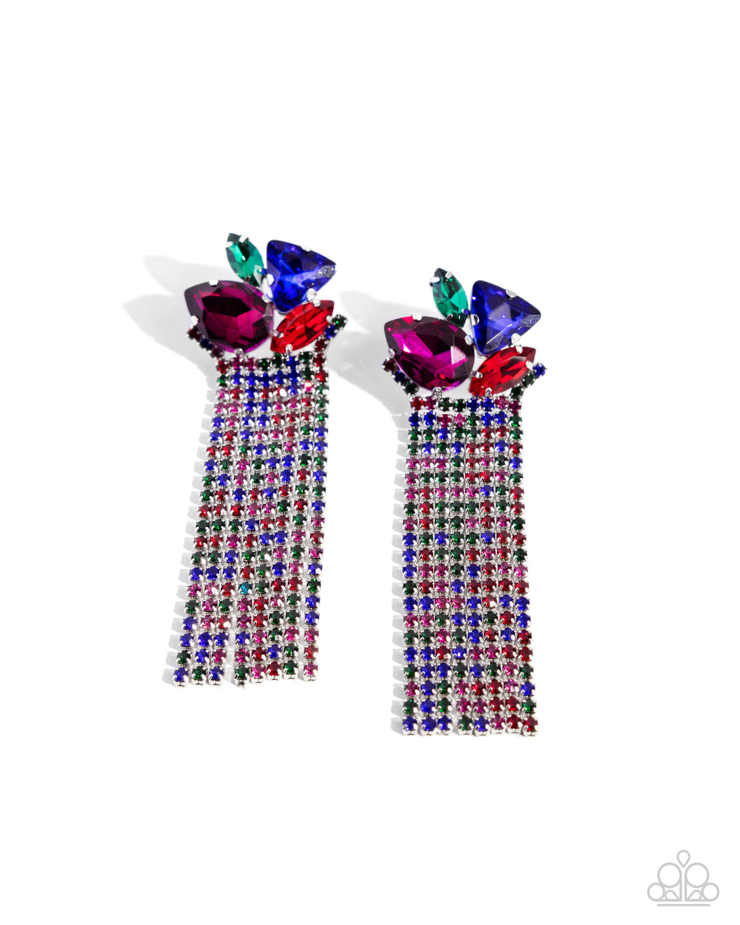 Blinding Blend - Multi Paparazzi Earrings