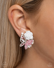 Load image into Gallery viewer, Fanciful Facade Pink Clip-on Earrings
