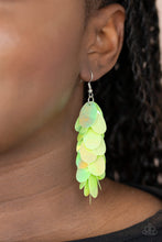 Load image into Gallery viewer, Stellar In Sequins - Green - Paparazzi Earrings
