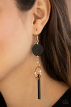 Load image into Gallery viewer, Raw Refinement - Black - Paparazzi Earrings
