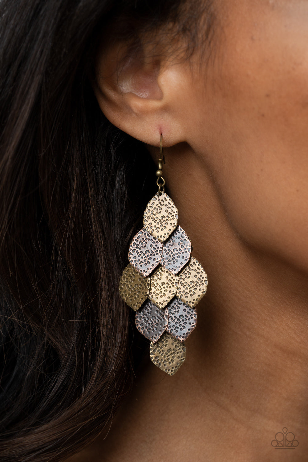 Loud and Leafy - Multi Paparazzi Earrings