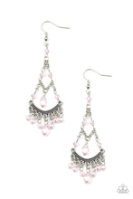 Load image into Gallery viewer, Paparazzi First In SHINE - Pink Earrings
