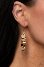 Load image into Gallery viewer, Hear Me Shimmer - Gold - Paparazzi Earrings
