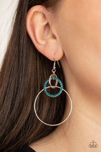 Load image into Gallery viewer, Paparazzi Accessories In An Orderly Fashion - Blue Earrings
