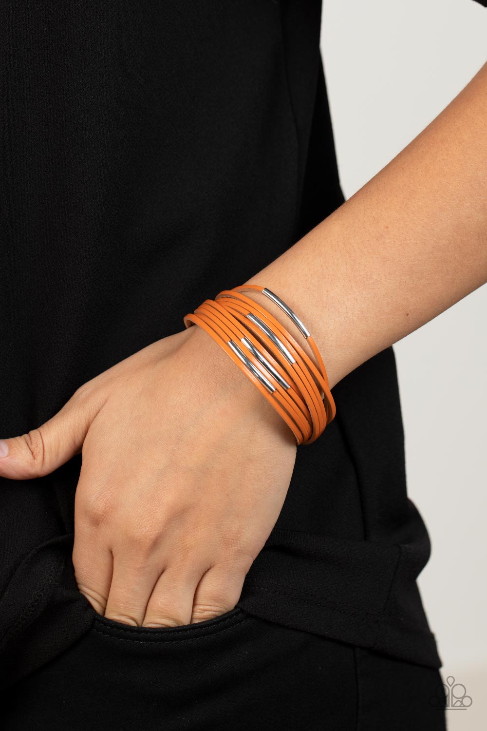 Suburban Outing - Orange Paparazzi   Bracelet