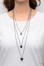 Load image into Gallery viewer, Follow the LUSTER - Black Paparazzi Necklace
