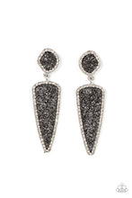 Load image into Gallery viewer, Druzy Desire - Silver Paparazzi Earrings
