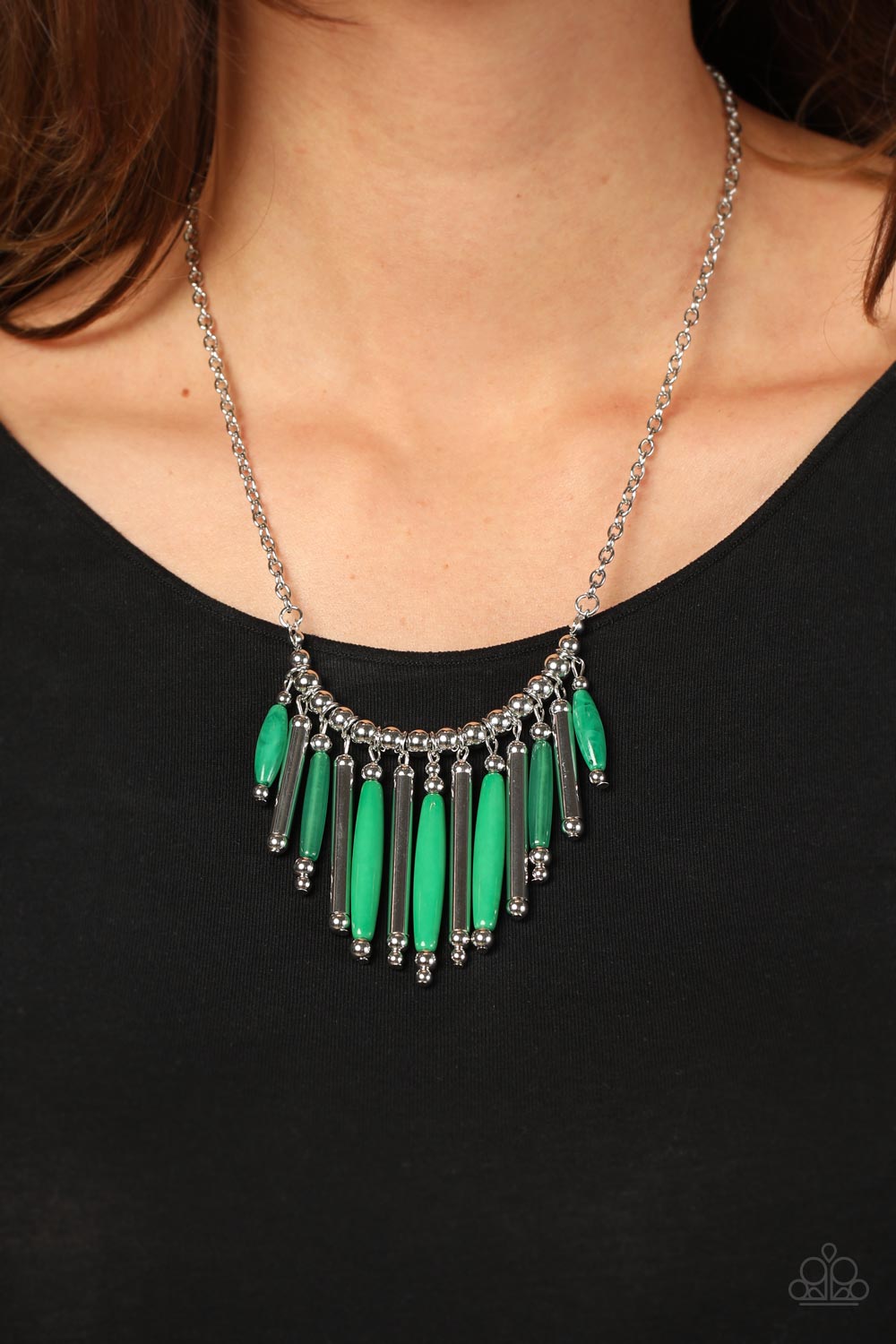 Bohemian Breeze - Green Necklace