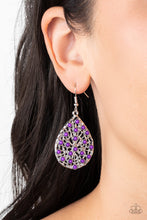 Load image into Gallery viewer, Botanical Berries - Purple Earrings
