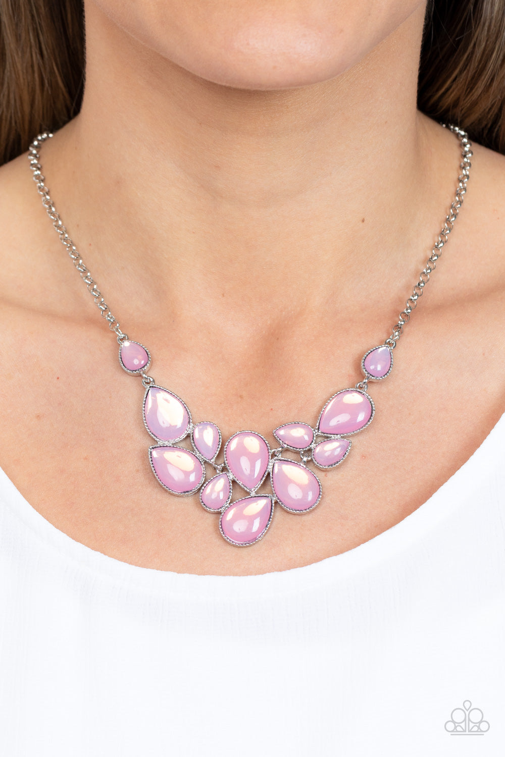 Keeps GLOWING and GLOWING - Pink Paparazzi Necklace