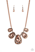 Load image into Gallery viewer, Formally Forged - Copper Paparazzi Necklace
