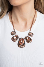 Load image into Gallery viewer, Formally Forged - Copper Paparazzi Necklace
