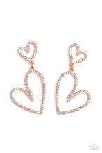 Load image into Gallery viewer, Doting Duo - Copper Paparazzi Earrings
