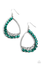 Load image into Gallery viewer, Looking Sharp - Green Paparazzi Earrings
