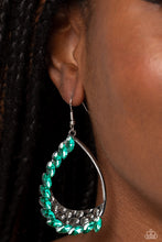 Load image into Gallery viewer, Looking Sharp - Green Paparazzi Earrings
